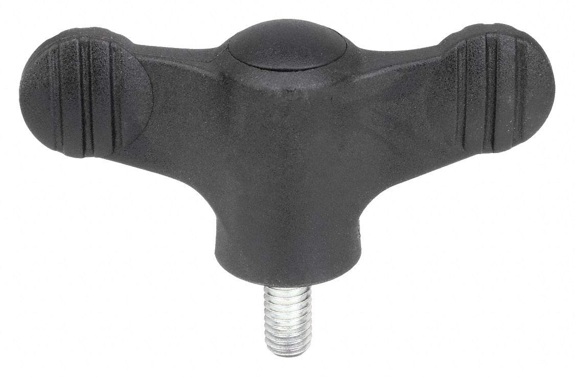 Wing Grip Knob, 10-32, Ext, SS, 0.39, 1.34, NG