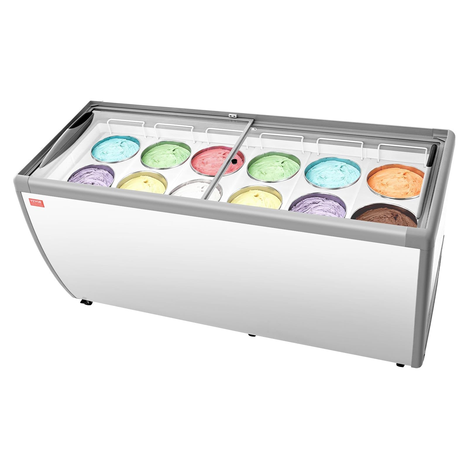 VEVOR 20 Cu.ft Commercial Ice Cream Display Case