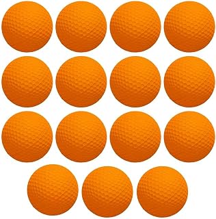 D-Xam Foam Golf Balls Bulk Practice Golf Ball Soft Multicolor, Yellow, White or Orange | Long Lasting & Realistic Feel | Limited Flight Use Indoors Outdoors Backyard Training