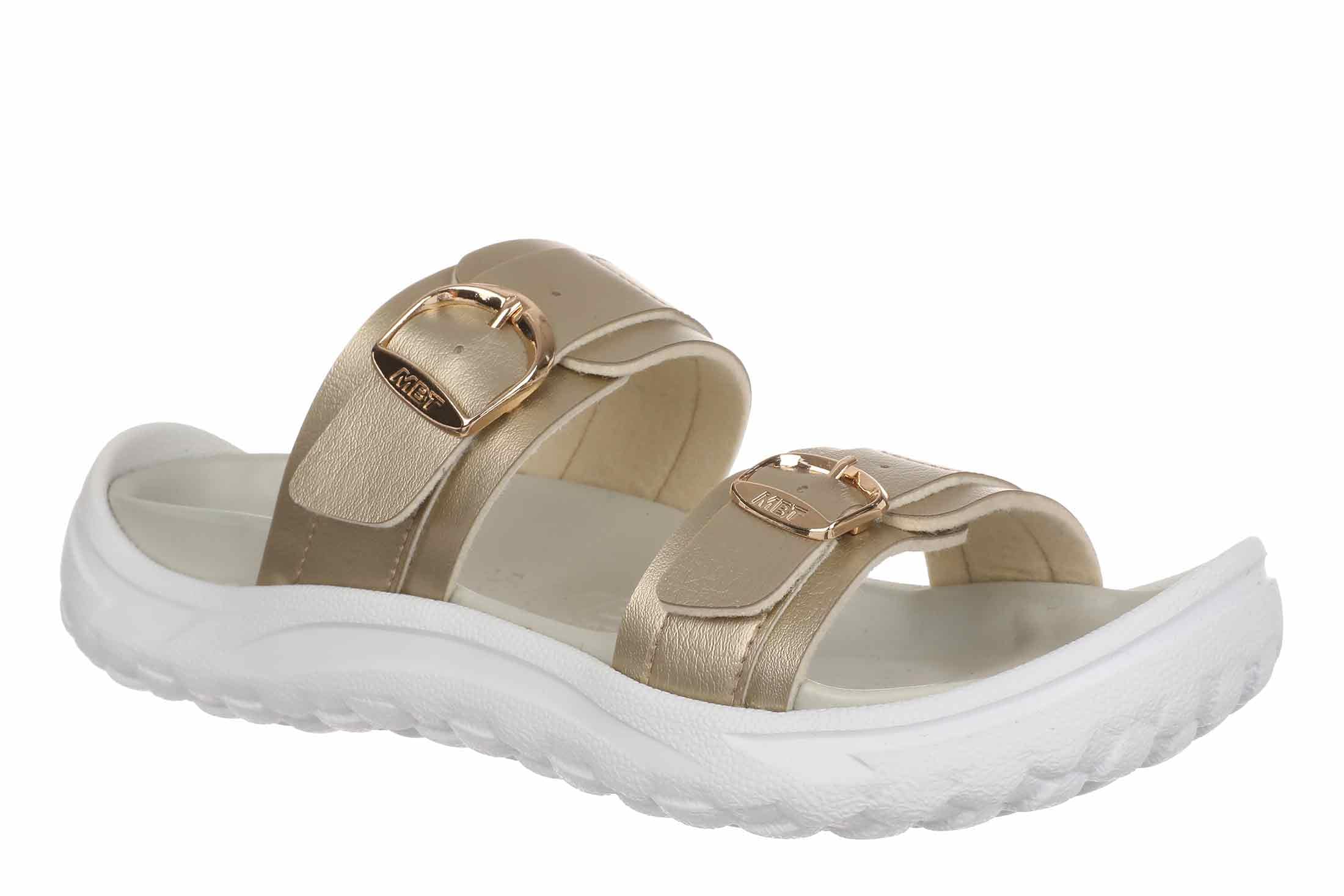 MBT FUJI II Sandalias para Mujer en Piel. Calzado Ligero y Cómodo de Primavera Verano. Calzado Fisiológico de Confort y Estabilidad. Sandalias de Recuperación para Vestir Estilo Moderno