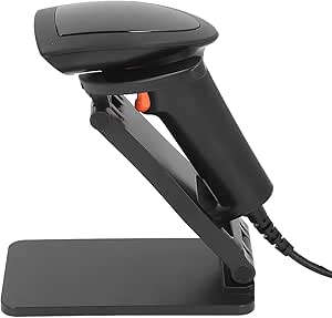 Amazon.com : Barcode Scanner with Stand, 1D 2D Handheld USB Wired Bar ...