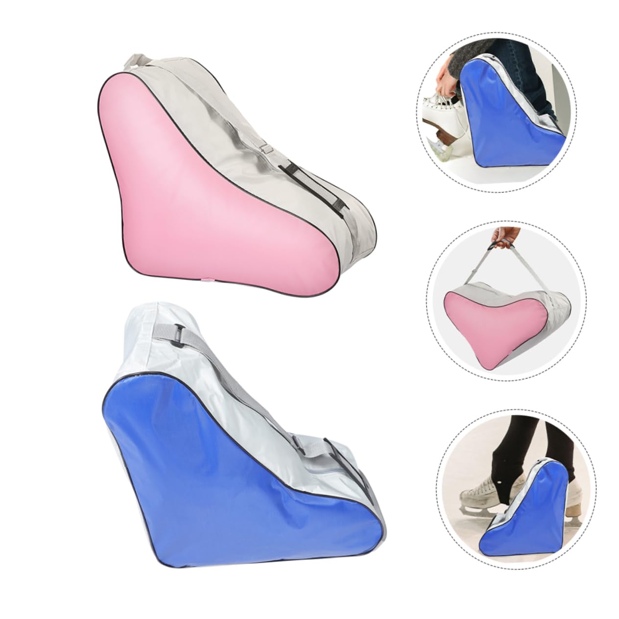 BESPORTBLE 2pezzi Per in Materiale Resistente Con Scomparto Spazioso e Cinghie Regolabili Adatta Artistici e Rotelle Design e Zaino Portatile