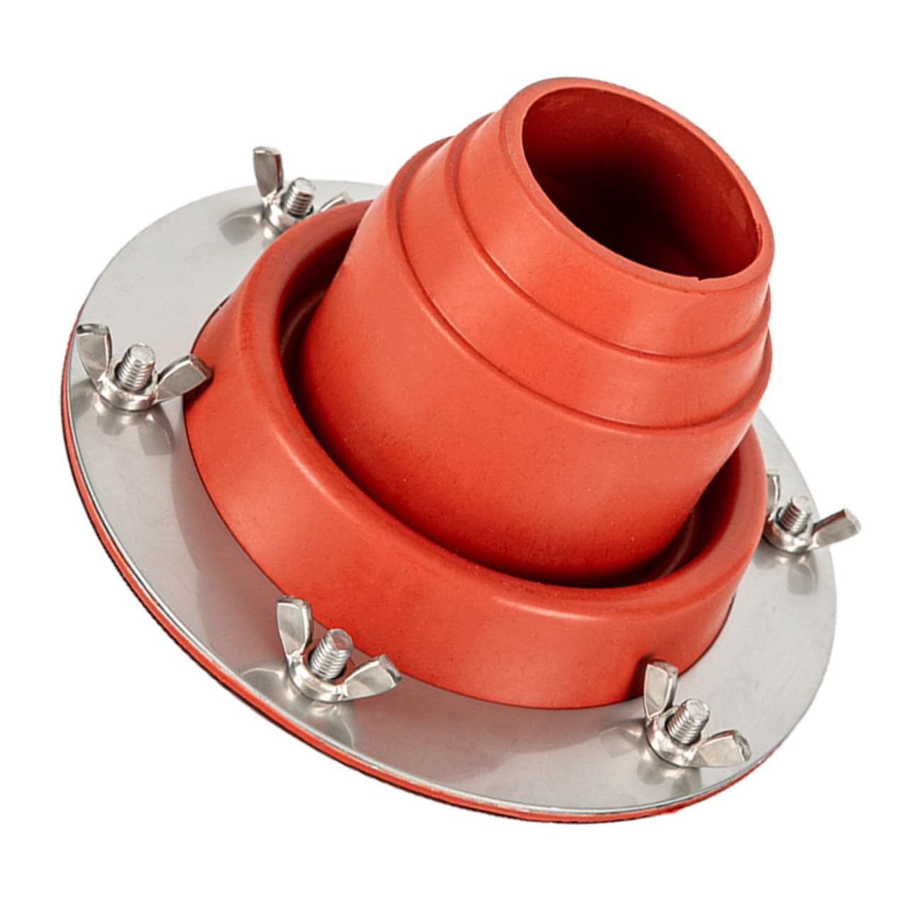 Anneau de protection anti-brûlure Alipis en silicone noir pour cheminée de poêle