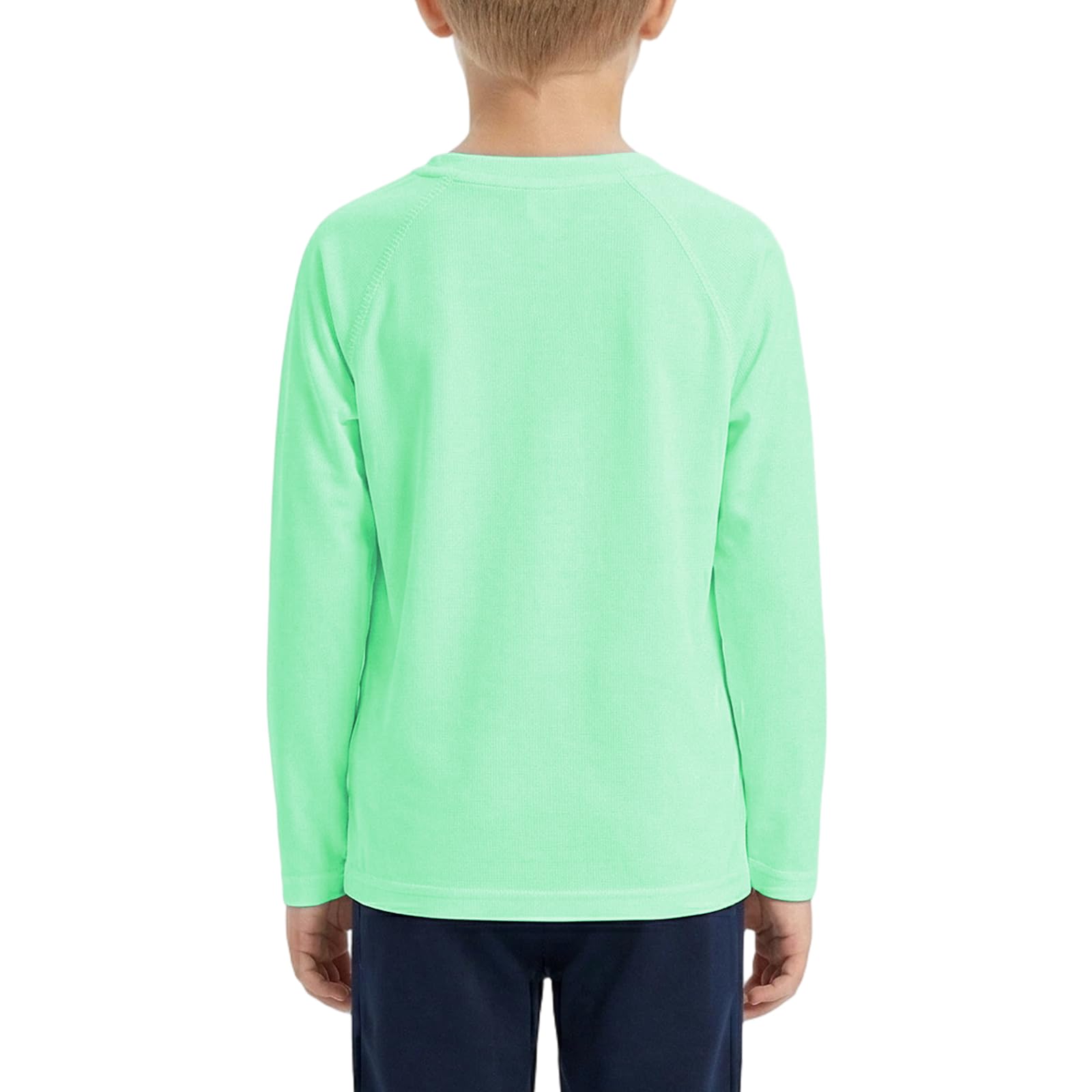 HYCOPROT Chłopięca koszulka do pływania UPF 50+, Rash Guard, dla dzieci, z długim rękawem, ochrona przed słońcem, koszulki wodne, dziewczęta, strój kąpielowy, młodzieżowy, szybkoschnący
