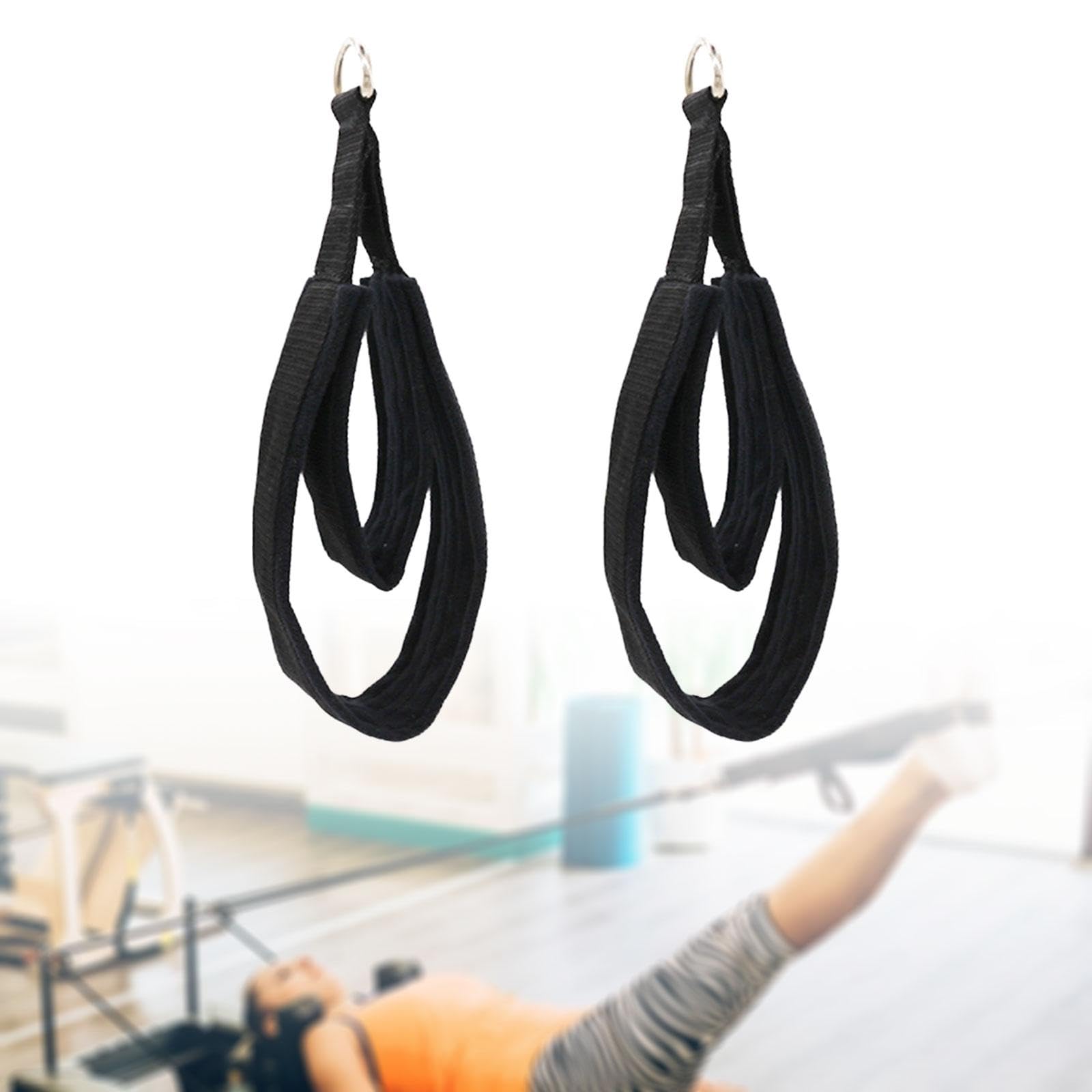 2 X Pilates Gurte, Langlebige Doppelschlaufen Pilates Gurte für Reformer D Ringe, Gurte für Fitness, Verbessern Die Flexibilität, Übungen