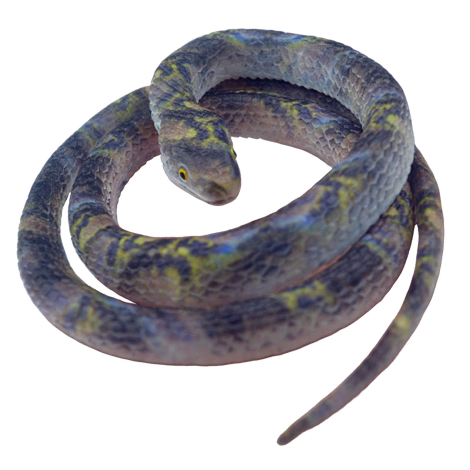 Rubber Snake Toy - Rubber Snakes Realistic, Realistic Snake Decoration Prank Toys | 70cm Long Rubber Snakes Realistic Decoration to Keep Birds Away, Fake Snake Toy for Halloween Party Favors