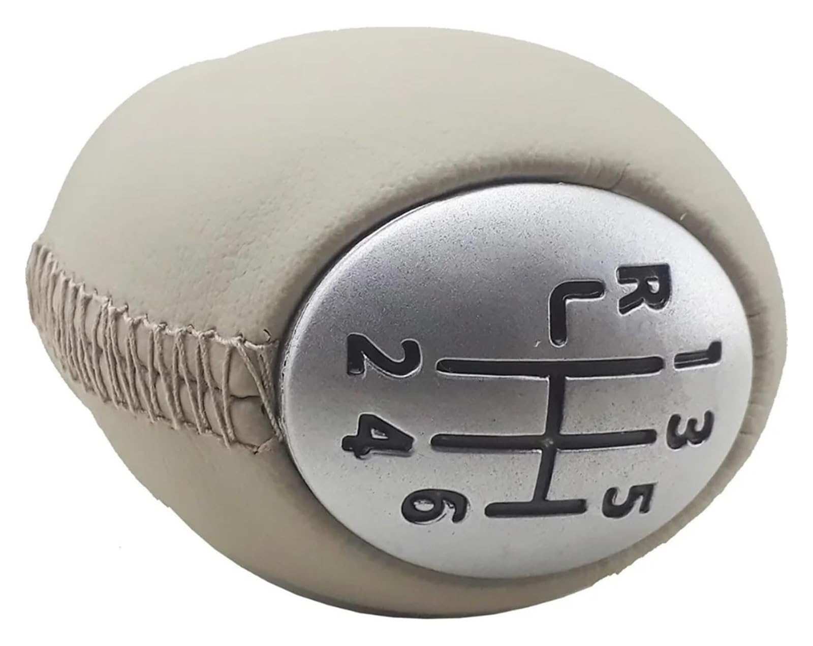 Per M&EGANE 3 2009-2016 Pomello Del Cambio Manuale A 6 Marce In Pelle Beige Pomello Del Cambio Leva Pomello Cambio