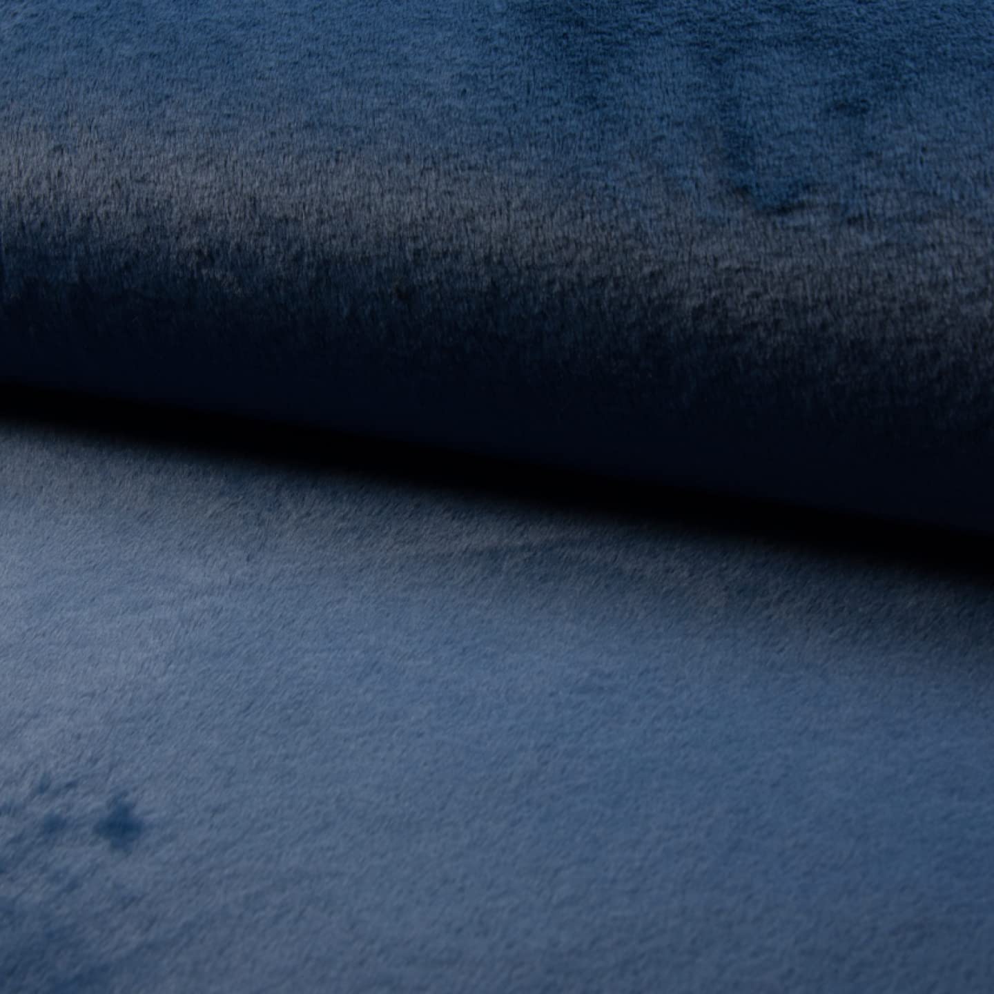Luxury Short Plush Super Soft Faux Fur Fabric Material - Jeans, 1Mtr - 150cm x 100cm