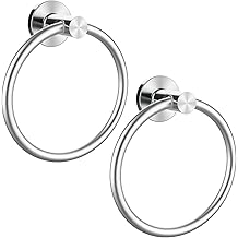 Brushed Nickel Towel Ring - Zinc Bathroom Hardware With Easy Installation Guide