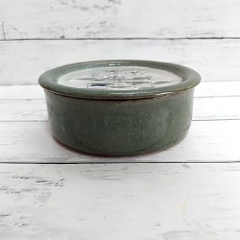 Amazon.co.jp: 益子焼 器 うつわ 小物入れ 食器 花 アトリエ