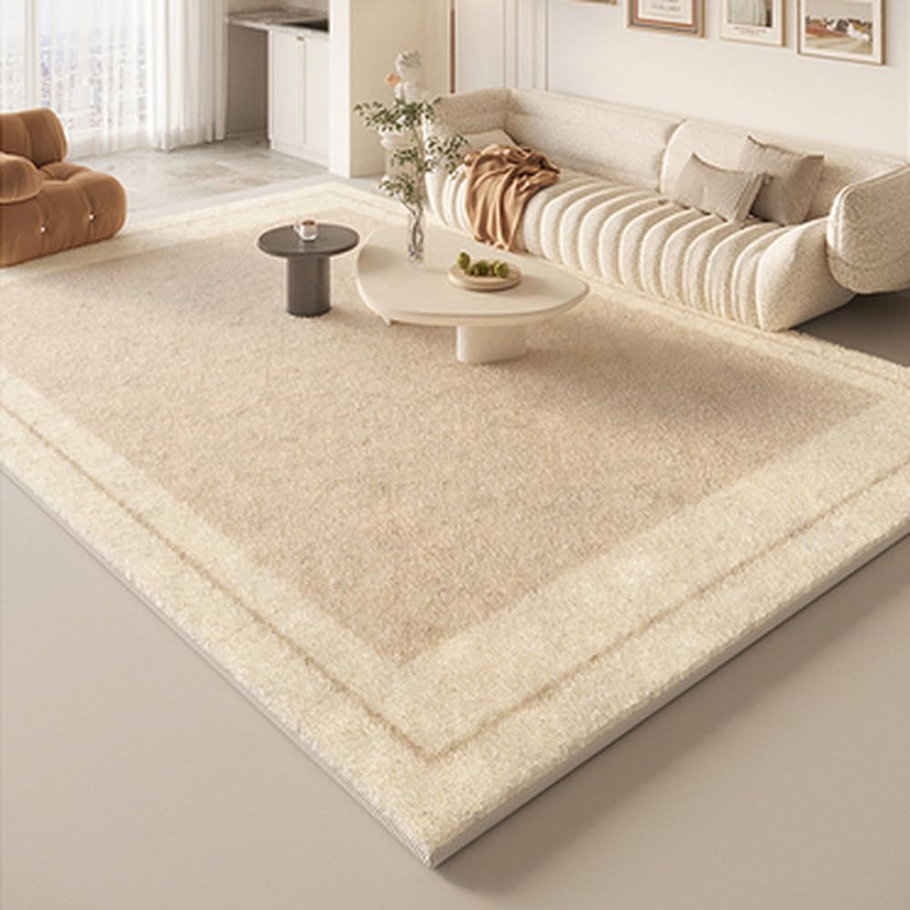 French Cream Living Room Decoration Carpet Home Bedroom Bedside Plush Rug Modern Study Room Cloakroom Soft Rugs,3,80x120cm
