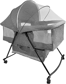 Berço Para Bebê Moisés Balanço Portátil com Mosquiteiro até 15kg Pipdip | Portátil