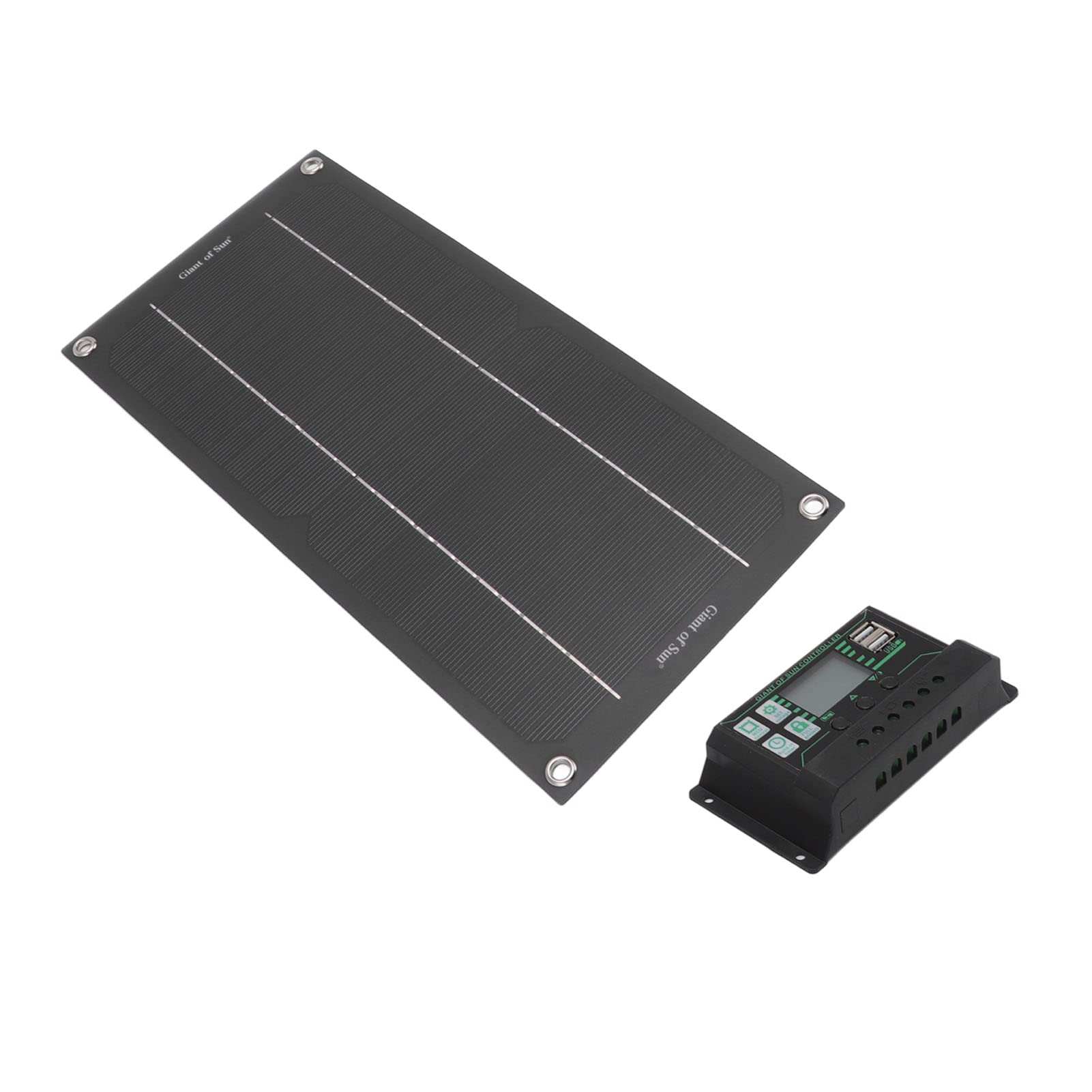 Kit Caricabatterie da Pannello Solare 600W 18V Caricabatterie Solare da Esterno Modulo Caricabatterie Solare con Controller per Auto