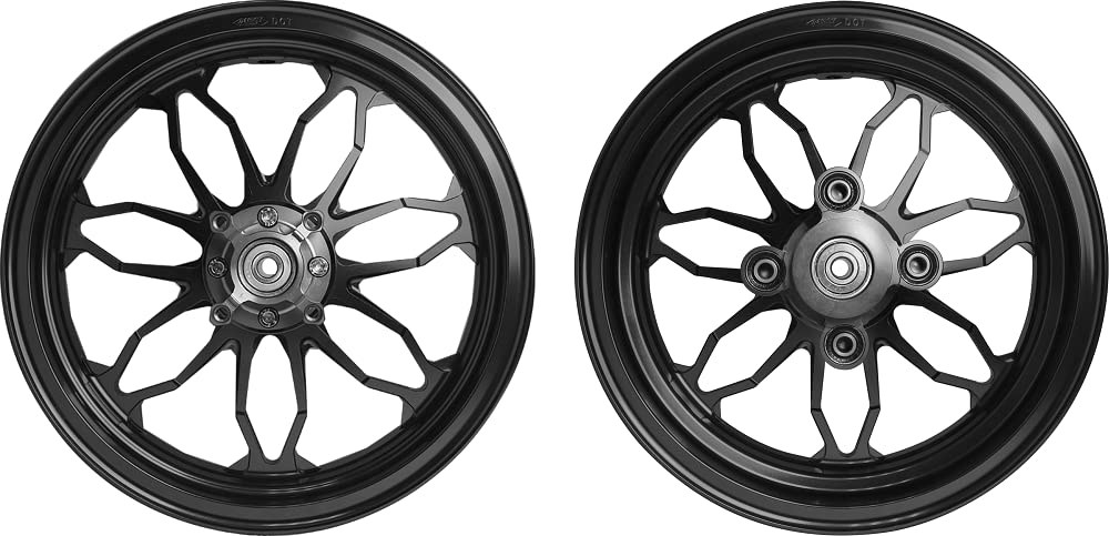 Amazon Com Mos Forged Aluminum Alloy Rims Wheels Compatible With Honda Grom 125 Msx125sf Monkey 125 17 Abs And Non Abs Black Abs Automotive