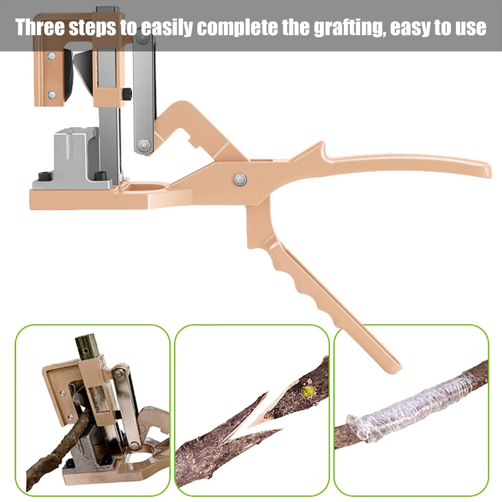Cesoie per Alberi da frutto, potatrice di Lama SKS7 Resistente con Maniglia ergonomica, Strumento Profondo Taglio 2cm per Viti e Grandi Rami, Facile Kit di innesto a Un Passo