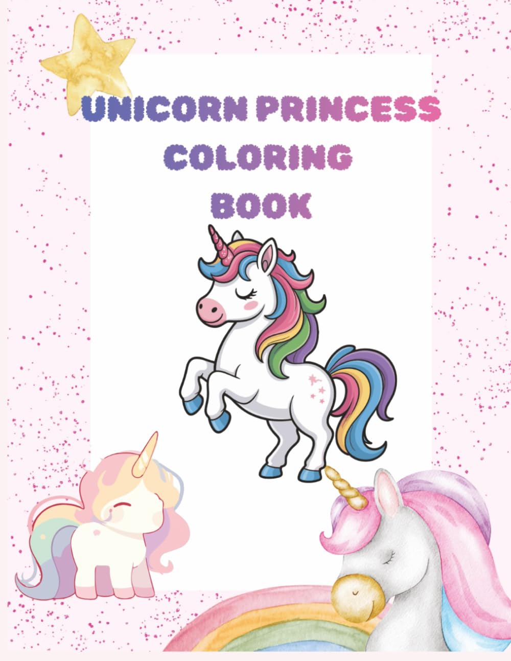 Unicorn Princess Coloring Book for Kids