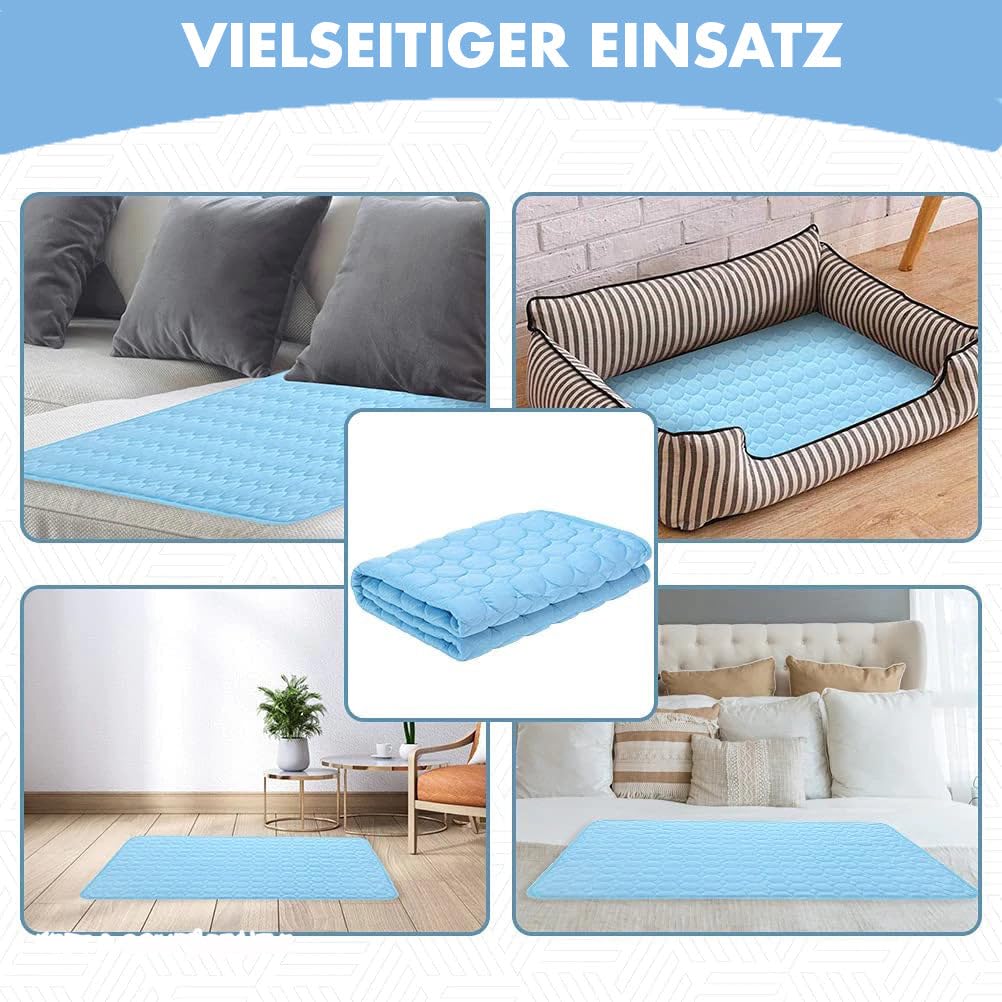 MEIION hundeliebling PetCool V.3 - Tapis rafraîchissant de qualité supérieure pour chien - Tapis d'été en soie glacée non toxique pour chien