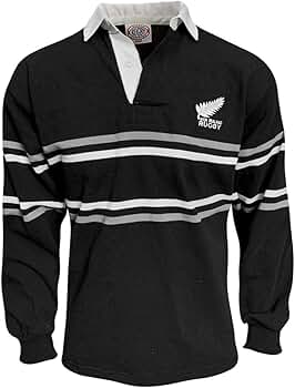 Amazon.com : New Zealand Split Stripe Rugby Jersey (X-Small