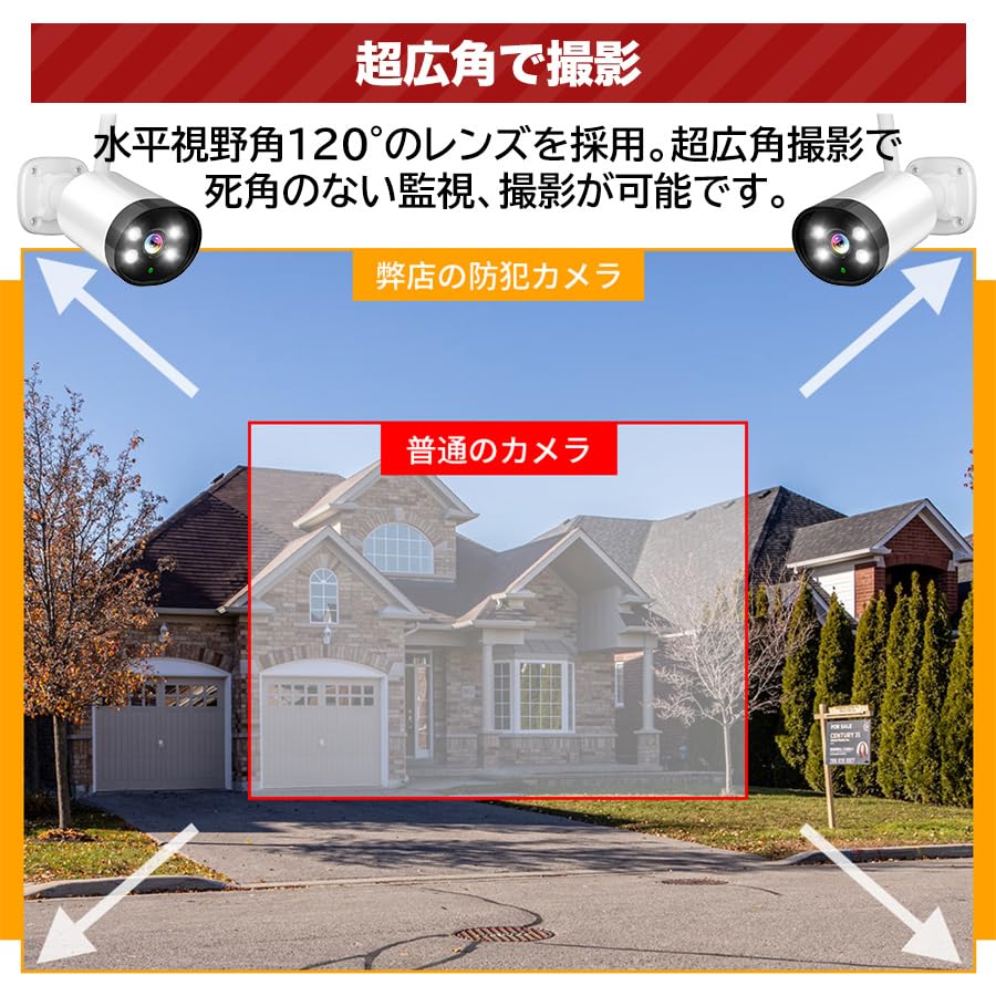 Amazon.co.jp: 【 夜間カラー撮影・双方向通話・500万画素 】防犯