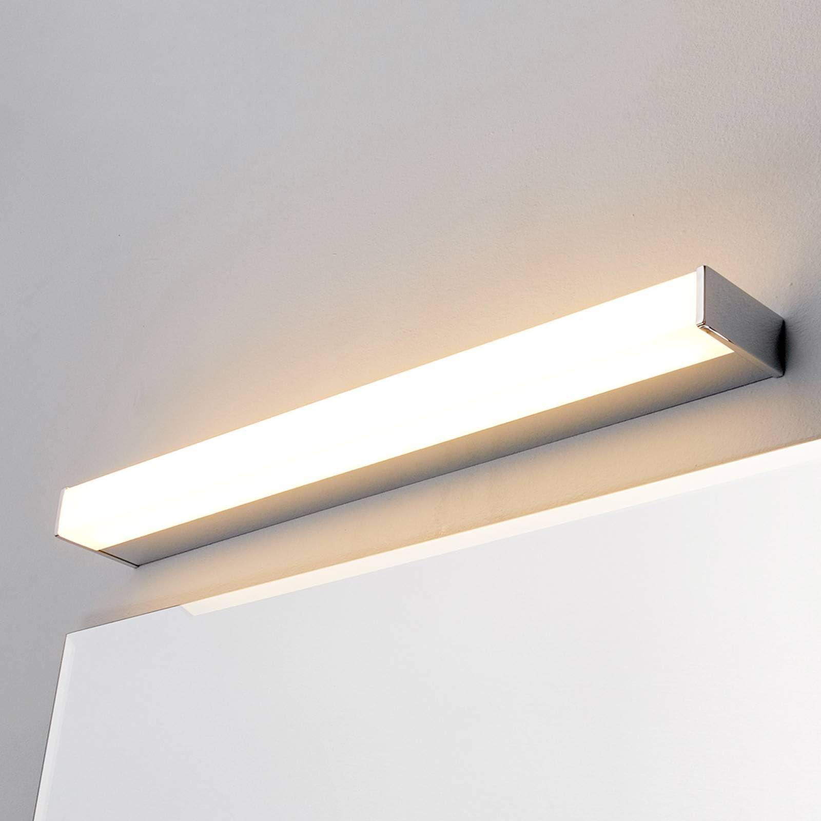 Lindby LED Wandleuchte, Wandlampe Bad Philippa (spritzwassergeschützt (Modern) in Chrom aus Metall (1 flammig) - Wandleuchten Spiegelleuchte Badezimmer Wandbeleuchtung Badezimmerleuchte