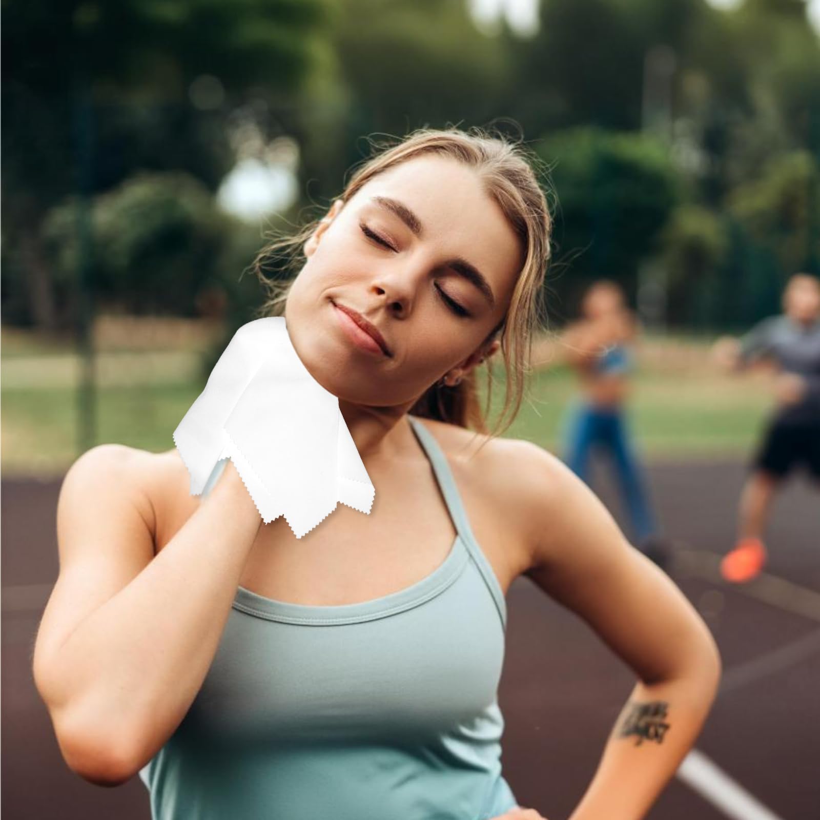 Lot de 8 mouchoirs en microfibre absorbant la transpiration pour le sport, la gym, les mains, le visage, le corps