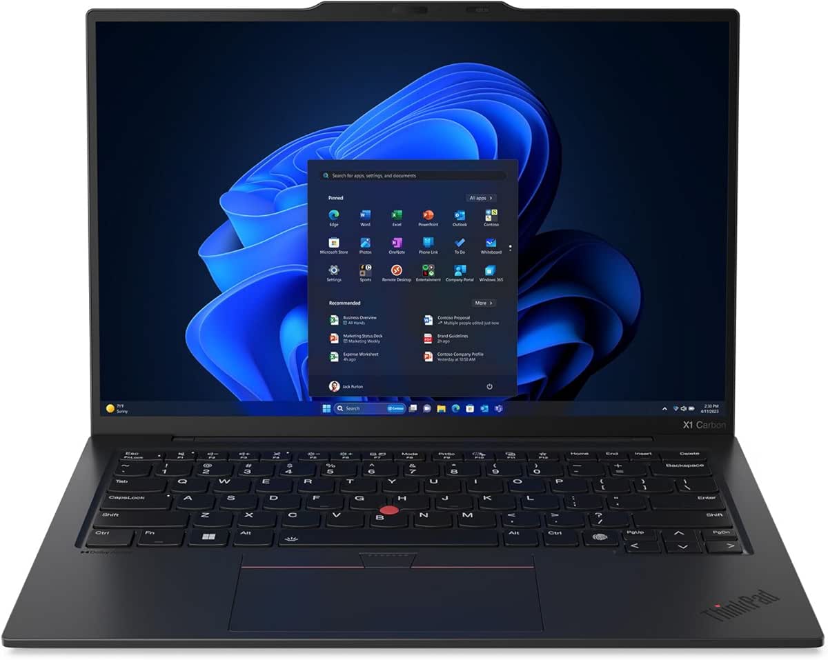 Lenovo ThinkPad X1 Carbon Gen 13 Aura Edition, Intel Ultra 7 258V (Beats U7 165), 14&#34; 2.8K (2880 x 1800), OLED, 32GB DDR5, 2TB SSD Gen 5, 1080p IR Camera, WiFi 7.0, Win 11 Pro - Black