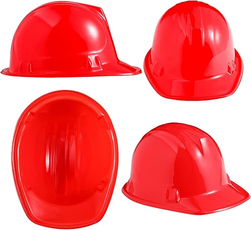 Miniatura 8 de 36 piezas de juguetes de construcción sombreros de plástico para niños trabajadores casco para niños niñas edificio suministros de fiesta