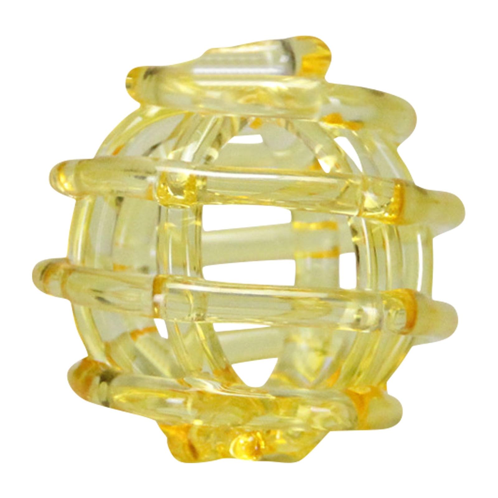 Flower Arranging Grid, Strong Toughness, Stretchable, Reusable Silicone Flower Holder Arranger, for Cube and Various Round Vase,Stretches Over the Rim of Vase (Yellow-A)