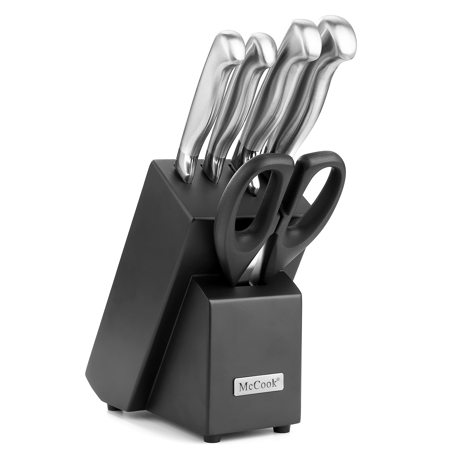 Amazon | McCook 包丁セット ステンレス鋼 4点 三徳包丁 ペティナイフ