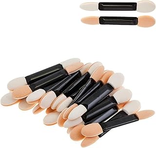 30pcs Sponge Eyeshadow Applicator,Disposable Eyeshadow Brush Eyeshadow Sponge Brush Eye Makeup Applicator,Dual Sided Oval Sponge Applicator for Eyeliner Eye Makeup Arts Crafts Diy Nail Art Beauty Tool