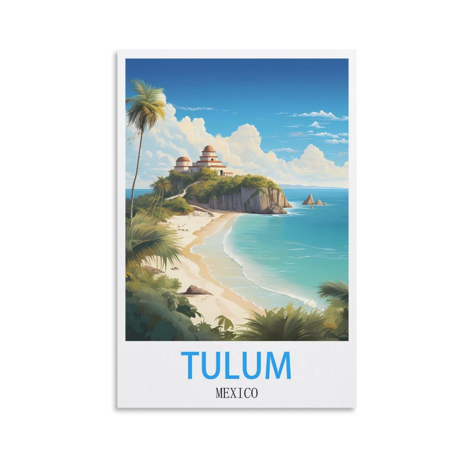 Vintage Metal Tin Signs,Tulum Mexicos,Wall Poster Retro Tin Sign Metal Plaque for Bar Wall Decor Home Living Room Wall Art Decor 15x30cm
