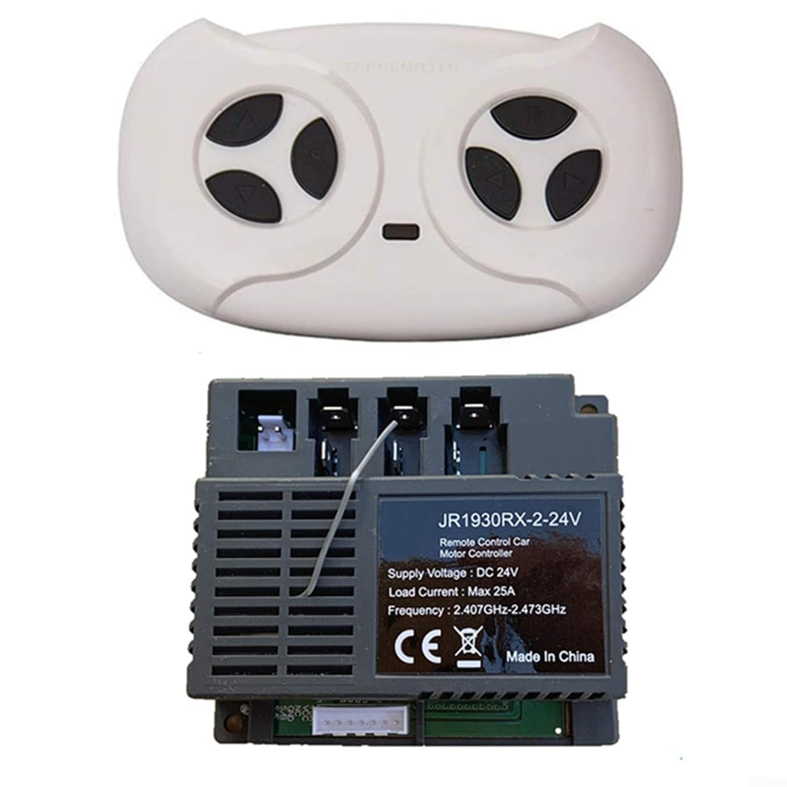 Kit de mando y receptor JR1930RX-2-24V para paseos seguros en coche infantil