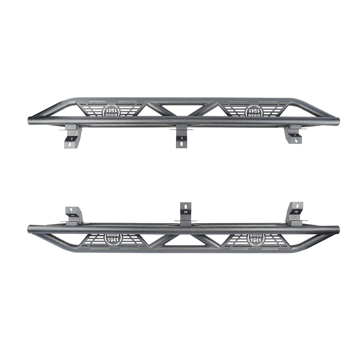 Hooke Road Jeep Wrangler JL Drop Side Steps Running Boards Nerf Bar 