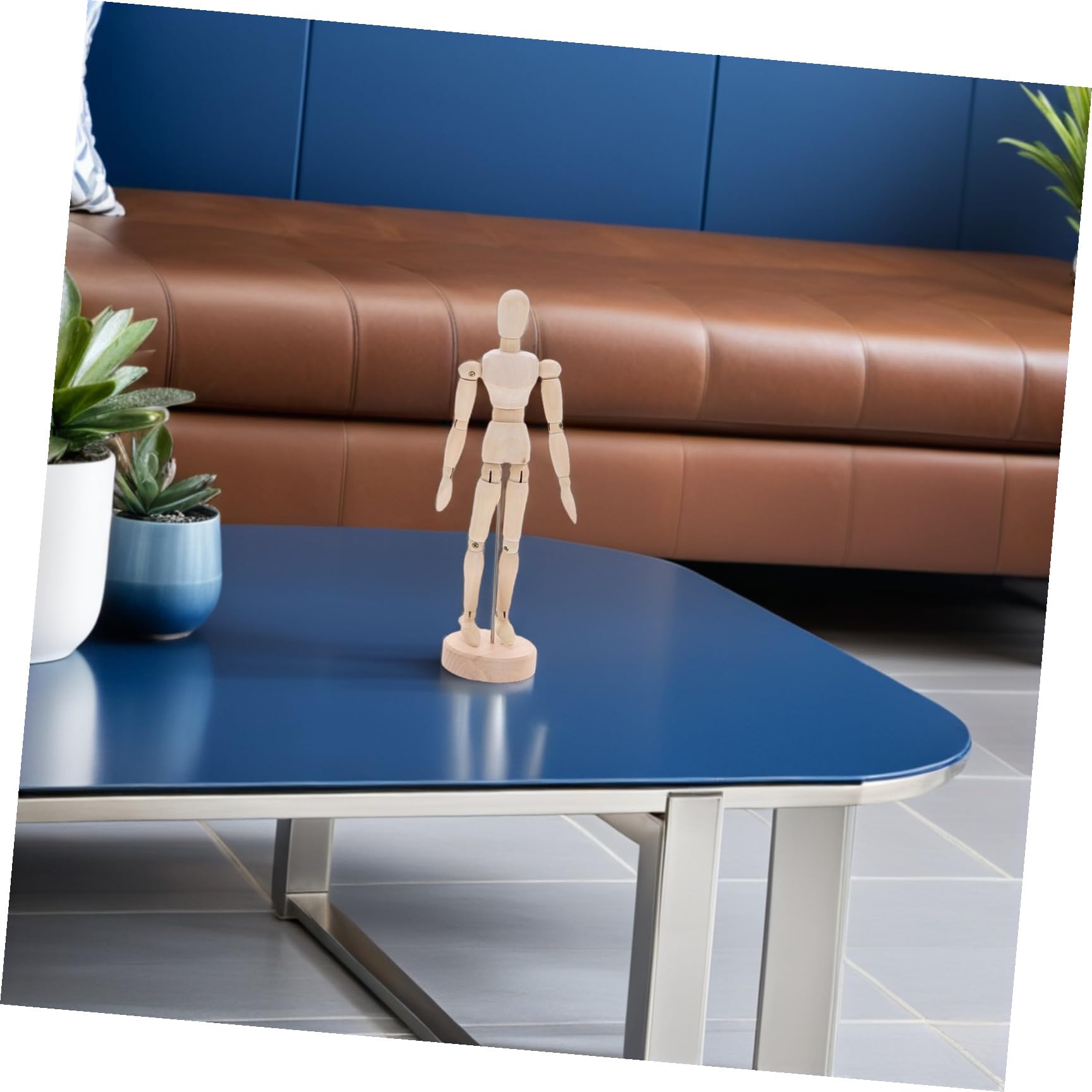 FOMIYES Mannequin Articulé en Bois Pratique Multiangle 5 Pièces avec Support Stable, Articulation Précise pour Dessin Artistique Modèle pour Artistes et Étudiants en Art