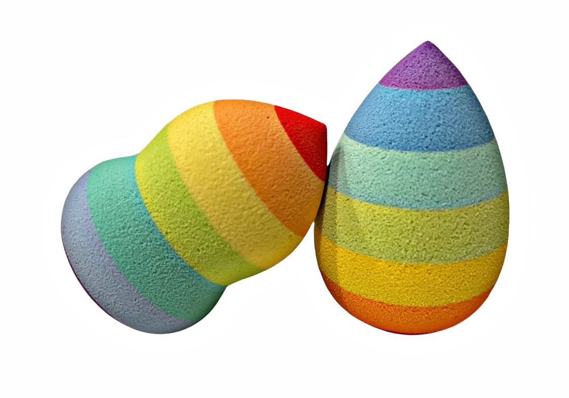 Rainbow Makeup Sponge/Makeup Applicator/Tear Drop Shape/Latex Free