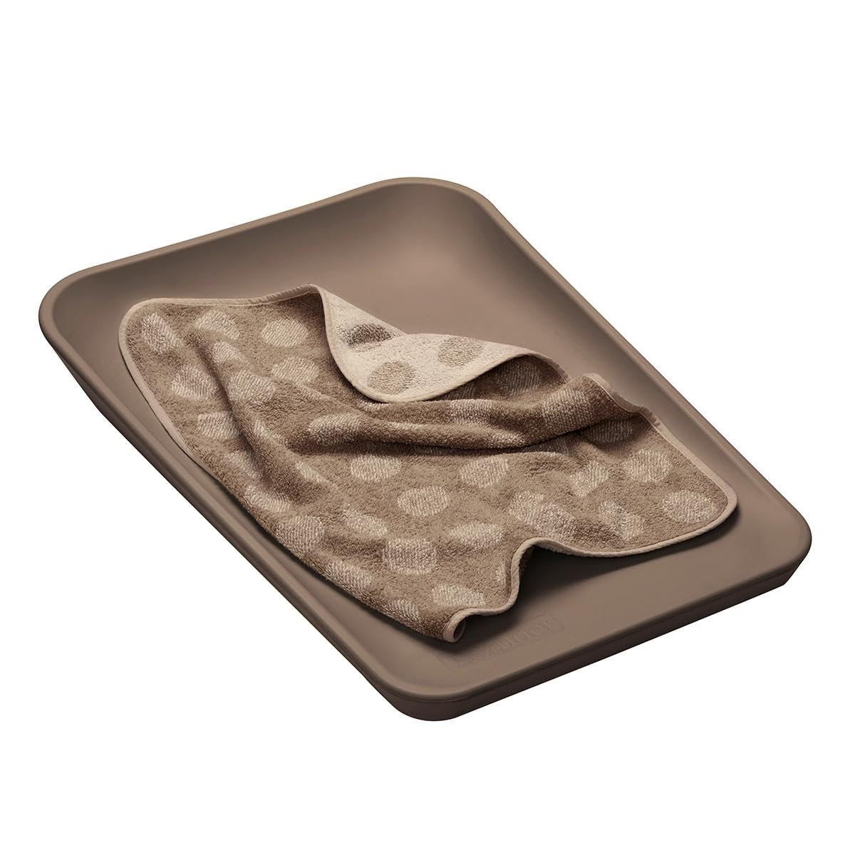 Leander Matty mocca mata do przewijania + topper dots mocca