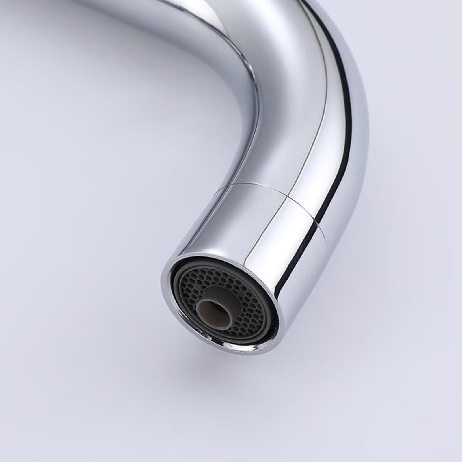 Grifo Cocina 3 Vias Osmosis Abatible, Grifo de Cocina para Ventana Plegable Giratorio de 360° Agua Purificada Agua Fría y Caliente Latón Grifos Fregadero Cocina-Cromo