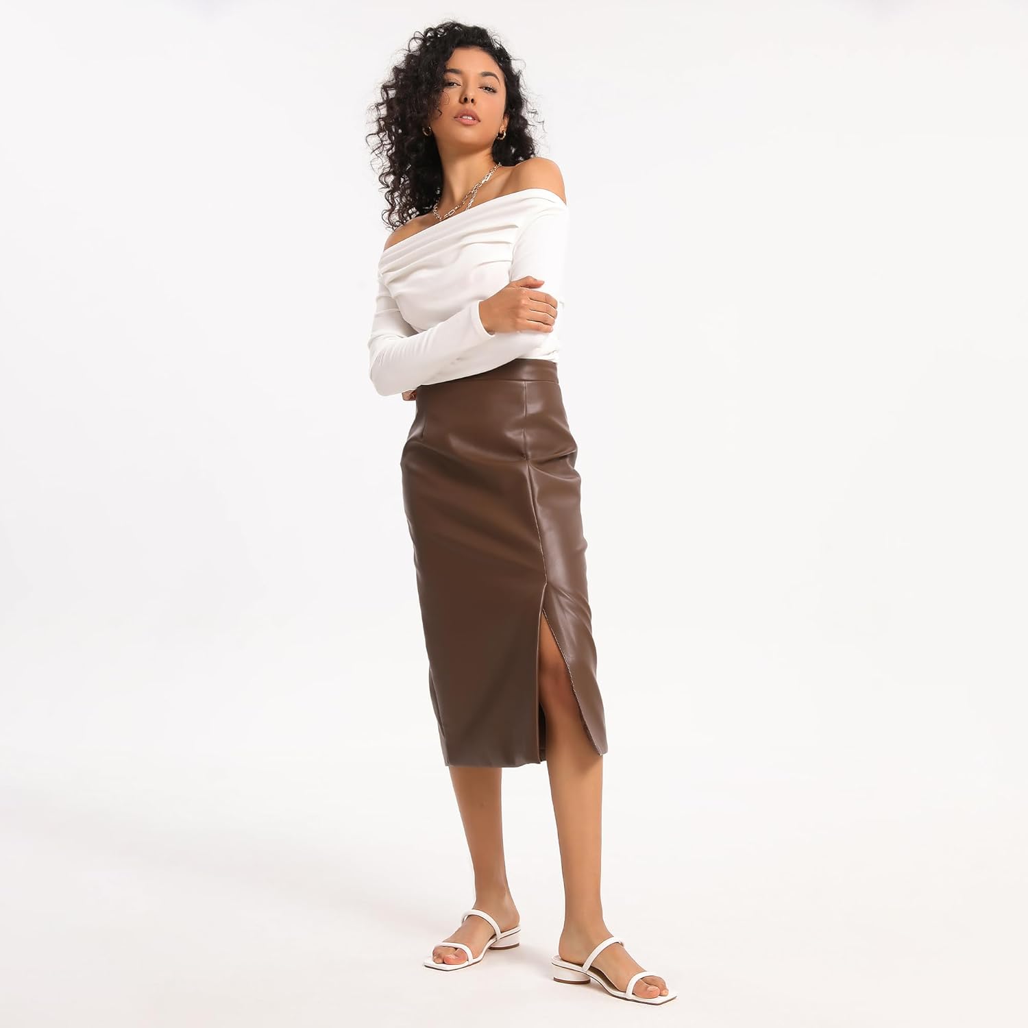 Modatope Square Open Toe Heeled Sandals Women Two Strap Chunky Heel Sandals for Women Low Block Heel Sandal Dressy - Image 7