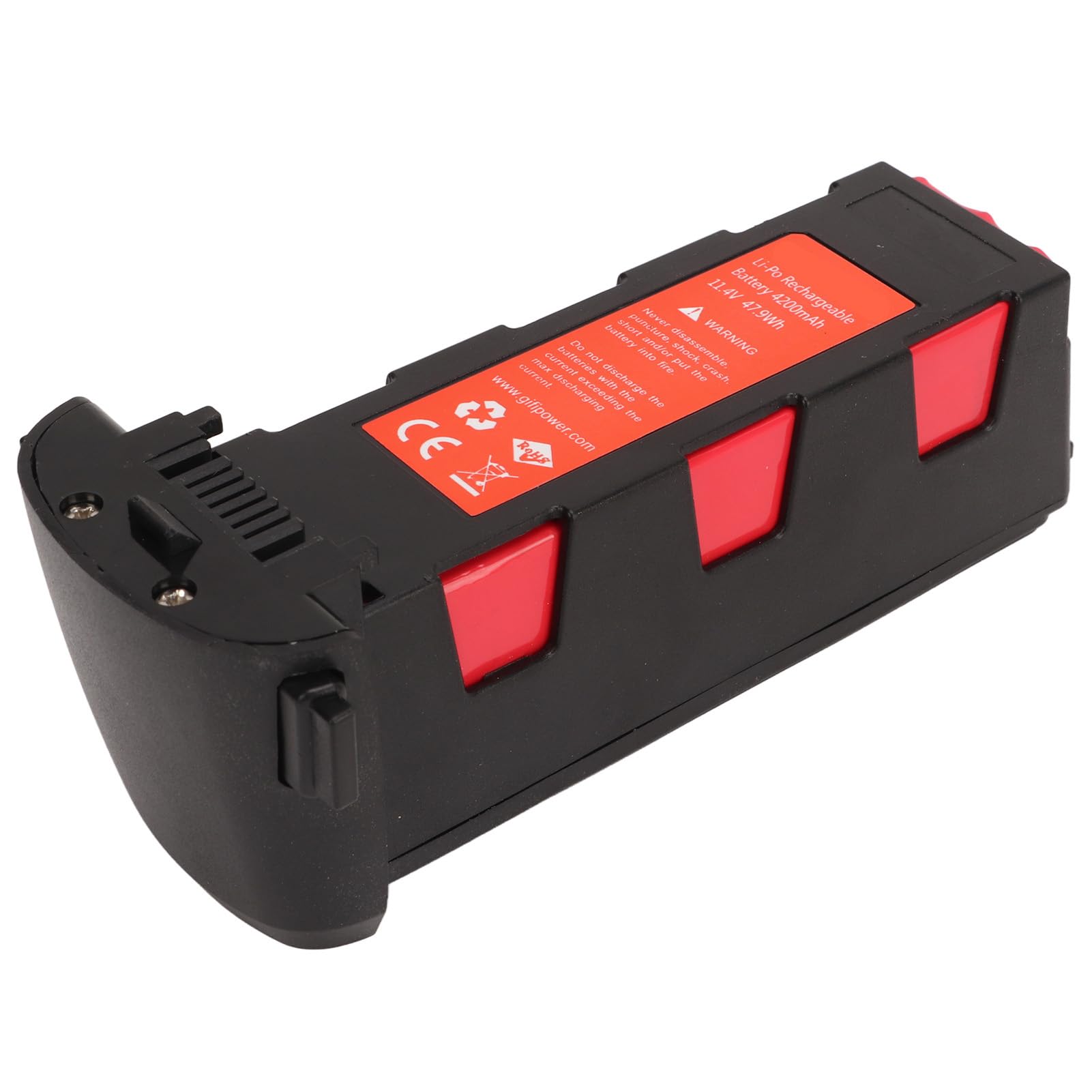 Batteria LiPo, Batteria Shorty ad alta tensione, Batteria ricaricabile LiPo 4200mAh 11,4V 47,8Wh per Hubsan Zino H117S Zino Pro RC Drone