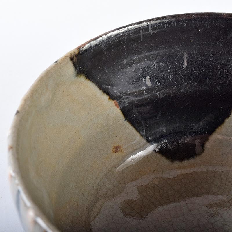 茶道具 古曽部焼 茶碗 仕覆付 藪内流家元書付時代箱 M