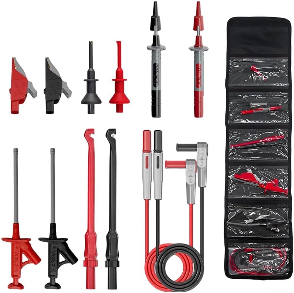 Multimeter Test Set, 12Pcs Circuit Testing Kit For Electrical And Automotive Circuit Testing, With Clips Test Hooks Multimeter Probes Multimeter Test Set, 12Pcs Circuit Testing Kit For Electrical And Automotive Circuit Testing, With Clips Test Hooks Multimeter Probes