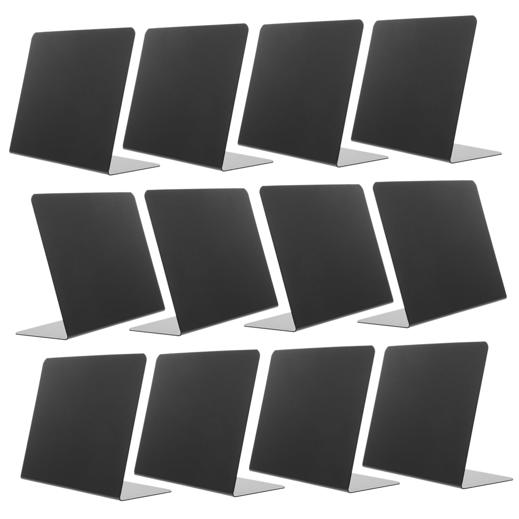 Uonlytech 3 Ensembles Étiquettes de Tableau Effaçables avec Marqueurs Blancs et Chiffons Panneaux de Message pour Boutique et Événements
