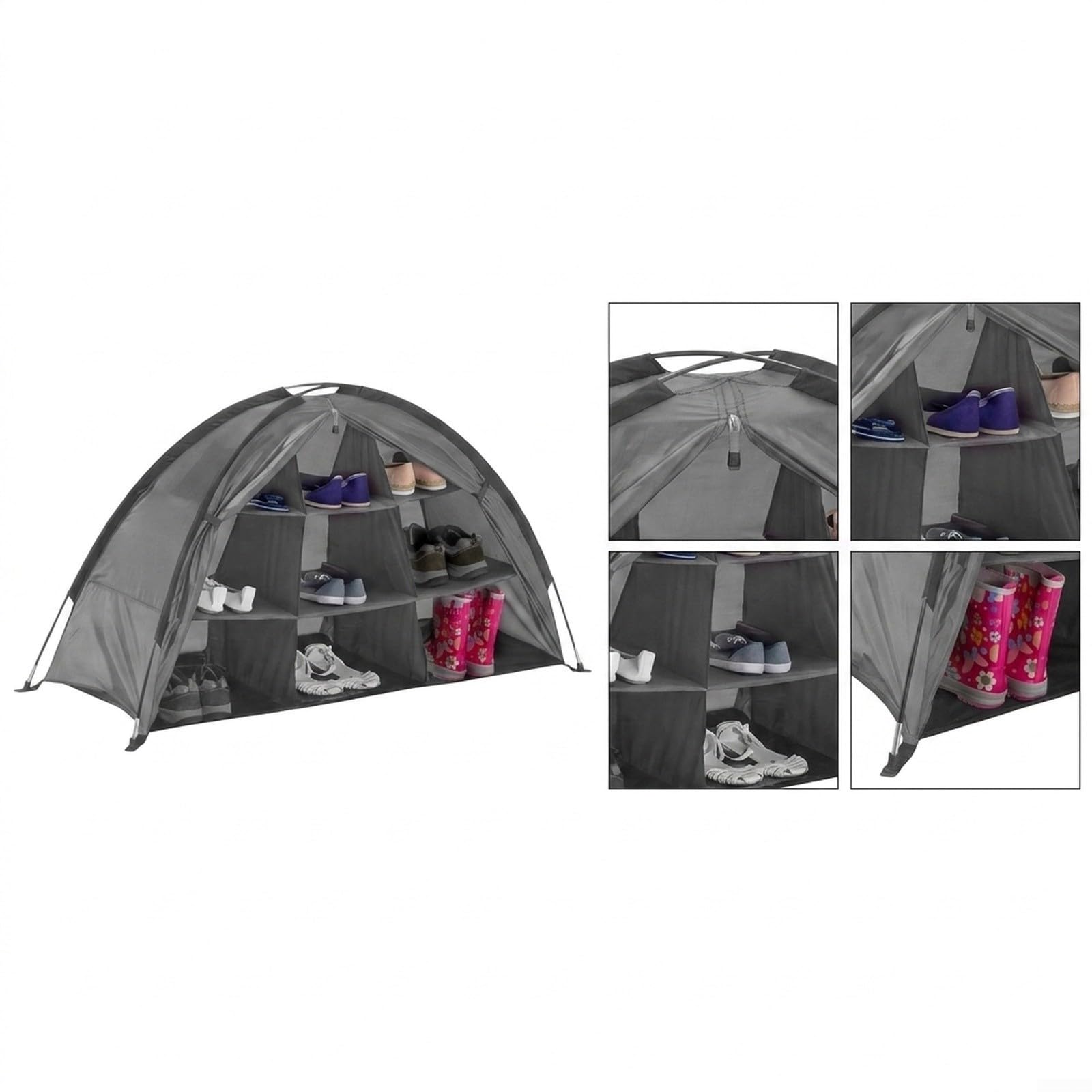 Armadio Portatile per campeggio 9 Scaffali Oxford Armadio Portatile