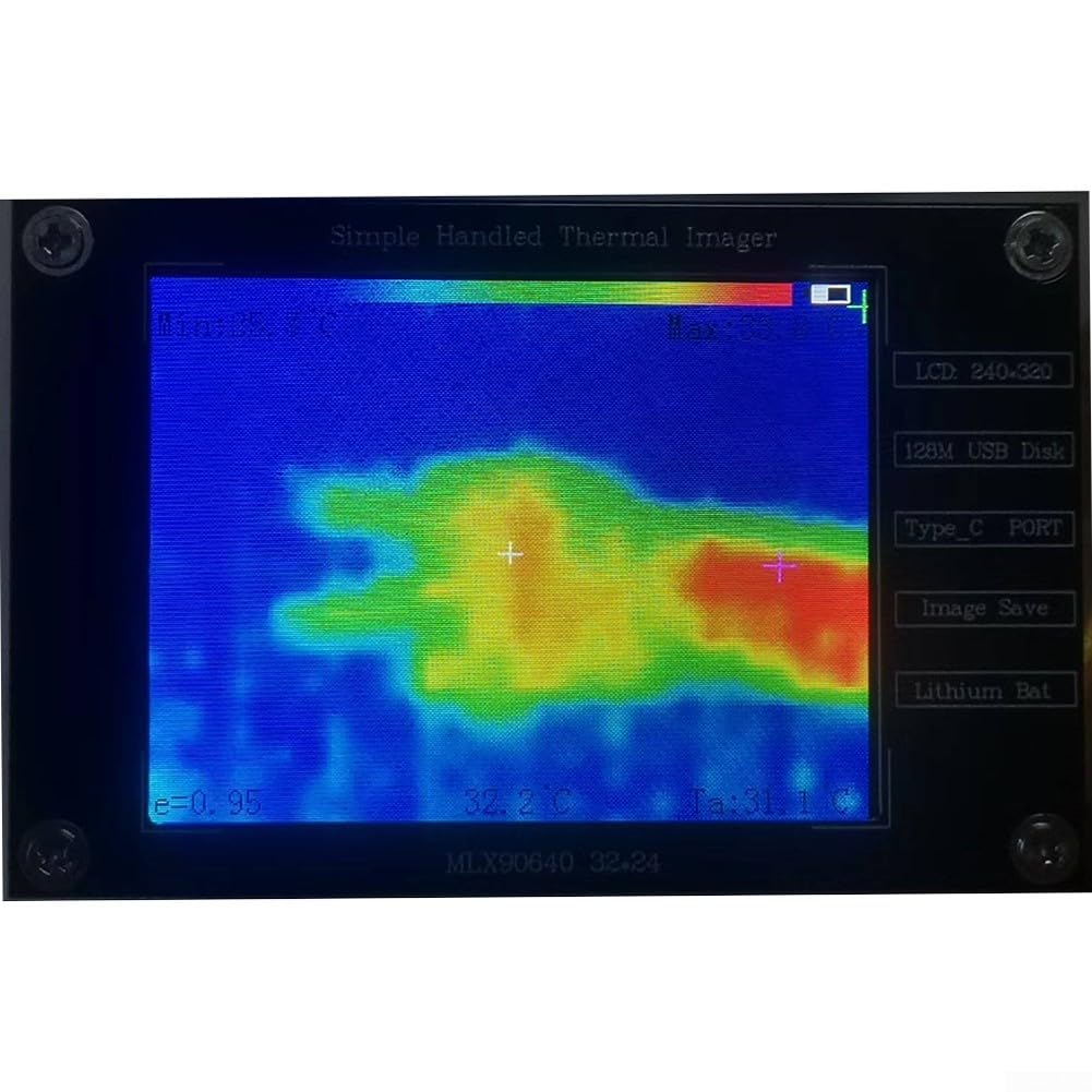 Dispositivo di imaging termico con design integrato e struttura leggera per un facile utilizzo nelle ispezioni domestiche e nei controlli di sicurezza