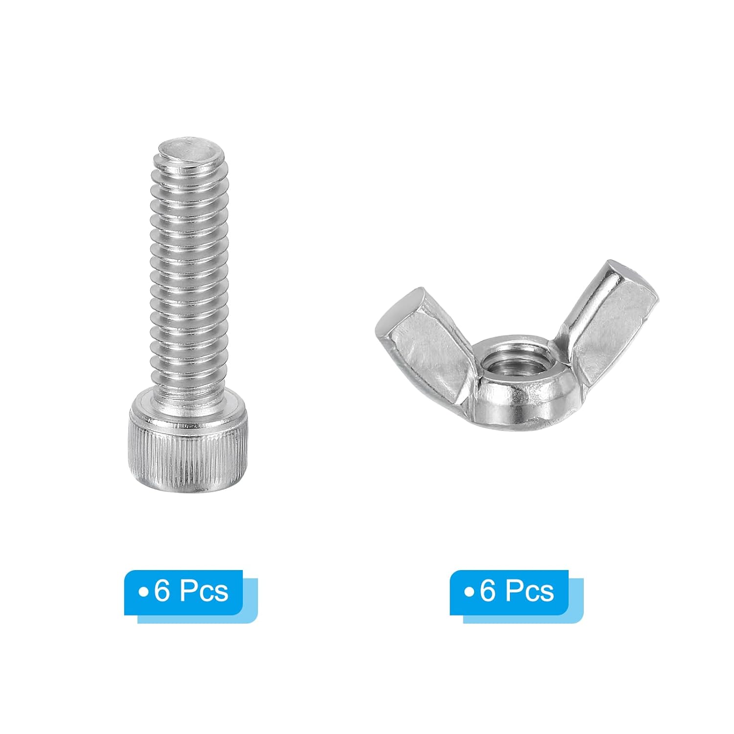 7/8" Bat Pins, 6 Sets 304 Stainless Steel Pottery Pins Fits Any Standard Throwing Wheel Head Ceramic Bat, Pottery System Replacement Pins Tool for Pottery Construction Furniture