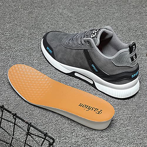 CERYTHRINA Men's Invisible Height Increasing Elevator Shoes 2.36 Inches Taller Lace-up Leather Lightweight Hip Hop Fashion Sneakers4
