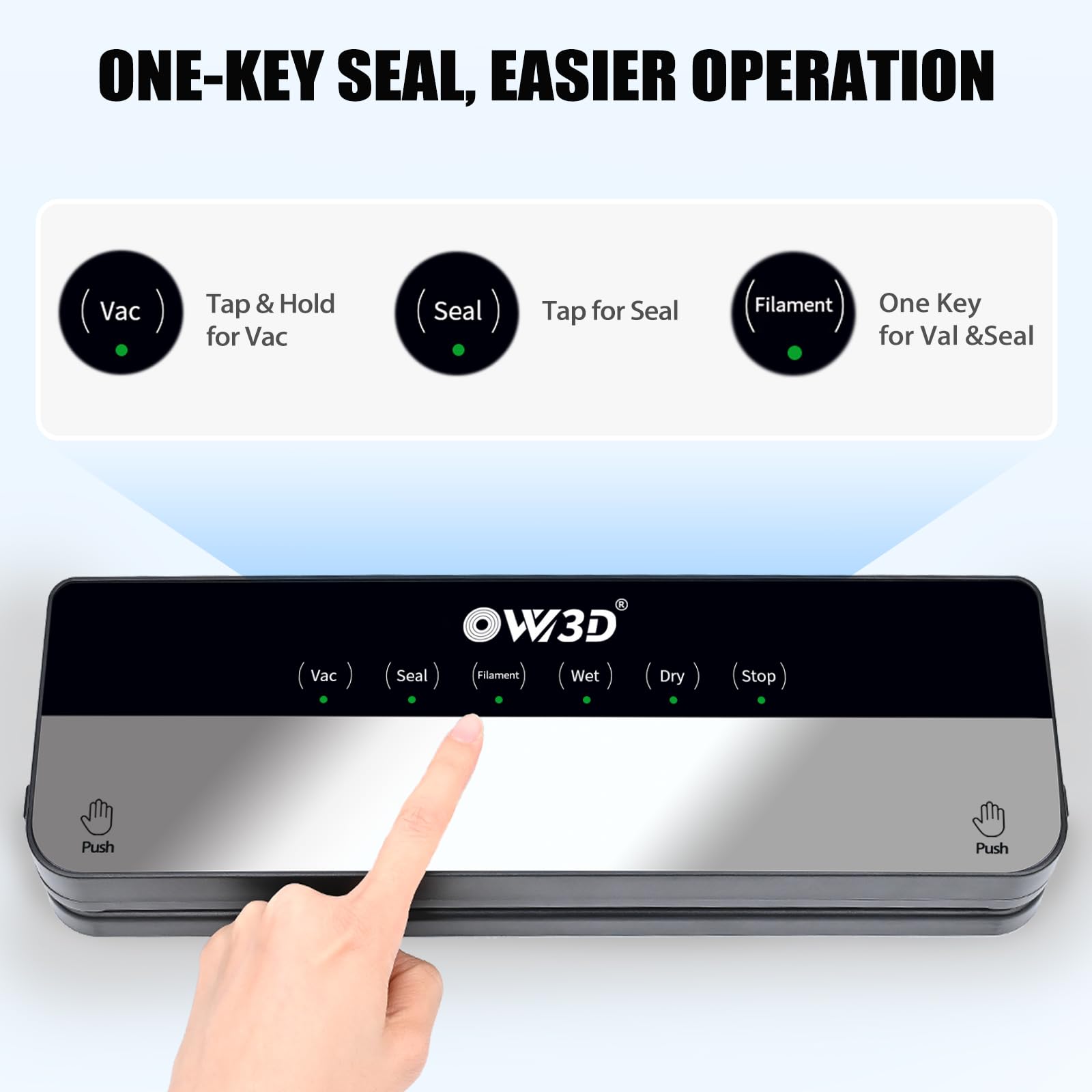 OVV3D 3D Printer Filament Storage Bags 30pcs with Vacuum Sealer