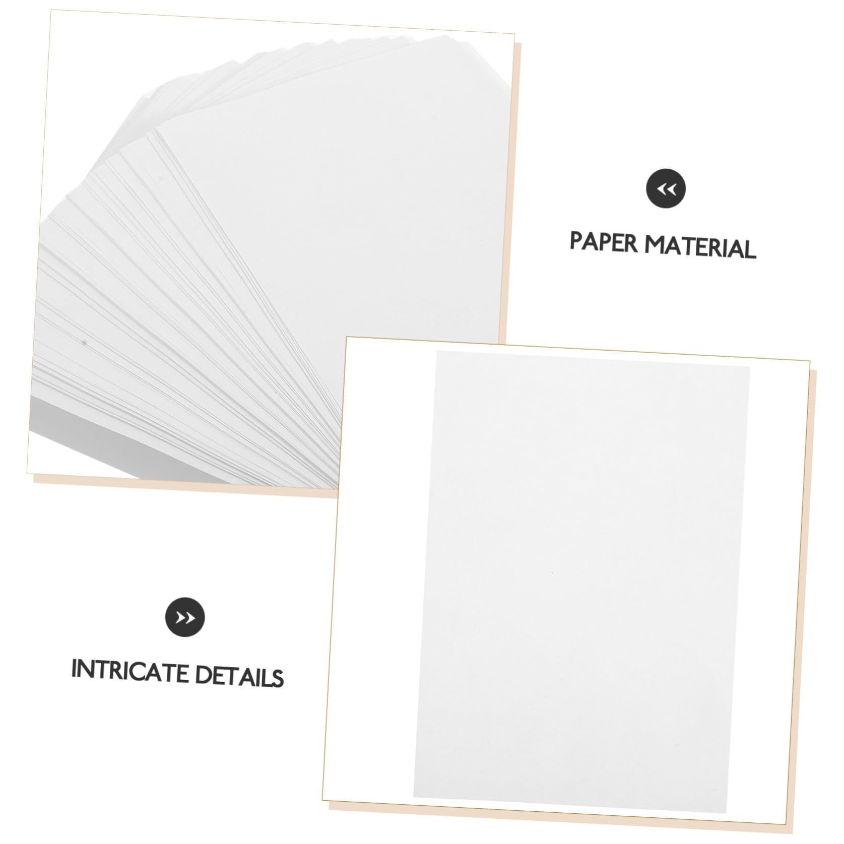 UKCOCO 500 Blatt Druckerpapier Doppelseitig Bedruckbar Weiß Vielseitiges Kopier und Zeichenpapier für Schule Büro und DIY Bastelprojekte Glatte Oberfläche Hohe Druckqualität