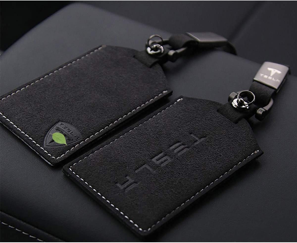 Buy TopTech Key card Holder Artificial suede for Tesla Model 3, Model