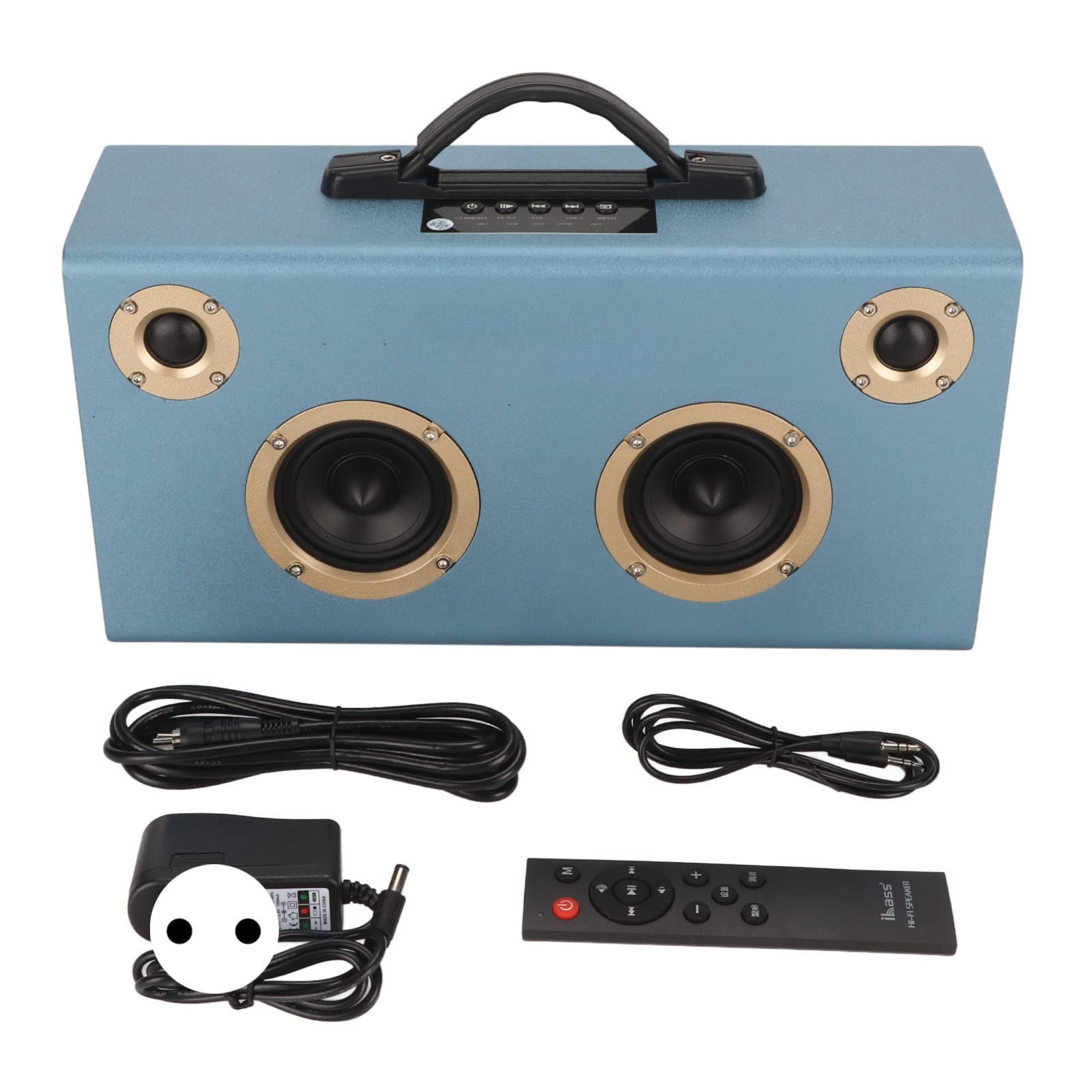 Altoparlante Bluetooth Portatile, Altoparlante Wireless con Audio Stereo Forte da 70 W, Altoparlante Subwoofer Pesante con Maniglia, 7500 MAh, per Esterni, Casa, Feste, (BLUE)
